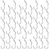 Drawup 50 ami da pesca reversibili con finitura argentata (7#)