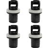 wuqyehr Set di 4 adattatori per valvole per gommoni, adattatori SUP per compressore, compatibili con pompe elettriche e manuali, design robusto a prova di perdite, per barche e attrezzature per sport
