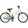 Augerlite Bicicletta per bambini con telaio in acciaio, manubrio regolabile e sella per 2-4 anni, con freno, campanello e parafango per un allenamento sicuro e una mobilità su strada e sulla strada