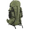WXGTBKPR Zaino da escursionismo da 60 l, verde militare, con struttura in metallo, per campeggio, escursionismo, trekking, verde, L, Artigiano