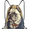 Anceky Borsa con coulisse leggera, piccola, borsa da palestra per donne, zaino da calcio con gilet per cani, per viaggi sportivi