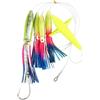 Drawup Big Game Squid Teaser Esca 22,5 cm UV riflettente | La pelle riflettente UV, si illumina di notte, attira il tonno, lunghezza 22,5 cm, grande gioco di pesca a traina