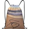Anceky Zaino con coulisse, resistente all'acqua, borsa a tracolla, per spiaggia, sport, palestra, per uomo e donna