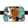 kkvhhyuo Marsupio a tracolla con tracolla regolabile, Cane Beagle Cartoon, One Size | Cartone animato Pere Stampato Marsupio Crossbody Fanny Pack Per Escursionismo Corsa Uomini Donne