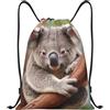 Anceky Zaino con coulisse, borsa da palestra con coulisse, simpatici animali, borsa da nuoto per uomo e donna