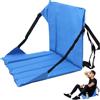 Generisch Sedie da stadio con supporto posteriore, sedie con schienale e cuscino | Sedia Bleacher con supporto per la schiena per baseball, calcio, giochi, concerti, campeggio, viaggi, spiaggia, picnic, barca
