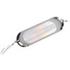 Drawup Lampeggiatore in metallo per pesca a traina, 11,4 cm, alta riflettività | Rivestimento fosforescente, visibilità notturna, corpo in metallo, dimensioni 11,4 cm, targeting salmone