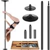 Generico Asta Pole Dance Portatile 45 Mm, Rotante E, Regolabile 150 kg | Da Ballo Con Altezza Regolabile, Base Antiscivolo In Silicone, Per Casa, Palestra, Studio E Allenamento Fitness