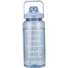 Neptuiby Borraccia da 2 Litri con indicatore del Tempo, Bottiglia d'Acqua Ribaltabile Opaca Sfumata da 2 l per l'obiettivo di Bere Quotidiano, Blu