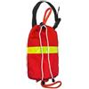KQFCAZRE Throw Bag Borsa di Lancio di Soccorso Dispositivo di Recupero Corda Galleggiante Kit di Emergenza in Oxford Resistente con Corda in Polipropilene, Rosso, Corda Galleggiante 21M