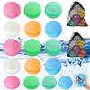 GUHIRALONA Set di 18 bombe ad acqua riutilizzabili, riutilizzabili, gonfiabili rapidamente, con 2 sacchetti in rete, per giochi estivi all'aperto