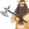 FIESTAS GUIRCA | Ascia da Barbaro per Costume (83 cm) - Accessorio Medievale Vichingo per Carnevale Halloween Feste a Tema - Adulto Bambino - Argento Marrone
