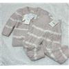 gelato piqué Cardigan e pantaloni Gelato Pique Baby Aran Border rosa taglia 80-90 2024-25