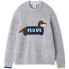 gelato piqué Maglione pullover jacquard Gelato Pique Baby Moko bassotto grigio nuovo