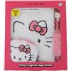 - Set Con Quaderno A5 in Peluche, Portamonete E Penna - Hello Kitty - Accessorio