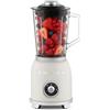 SWEISS MXV8 frullatore elettrico vintage, 2 velocità e funzione pulse, 6 lame in acciaio inox, capacità 1,5 l, recipiente in vetro, piedini antiscivolo, interruttore di sicurezza, 1000 W, beige