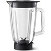 Philips Accessorio Caraffa Frullatore, 1,5L Caraffa in Vetro, Motore da 1000 W, Tecnologia ProBlend, Lavabile in Lavastoviglie, Trasparente (HR0721/00)