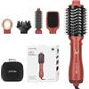 PARWIN PRO BEAUTY 5 IN 1 Styler, Spazzola Asciugacapelli PARWIN PRO BEAUTY Spazzola Elettrica per Capelli, Spazzola ad Aria Calda, 5 allegati, Lisciante, Volumizzante, Asciugare, 1100W (Coral copper)