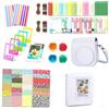 Leebotree Kit di accessori per fotocamera istantanea Instax Mini 13, bianco argilla | Custodia protettiva, album, filtri colorati, cornici e adesivi a tema, perfetta per regali e decorazioni fotografiche