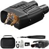 BLESSOURCE Eagle - Occhiali per visione notturna, binocolo 4K per adulti con display a doppia lente ingrandita, 3 modalità IR, zoom 8X, schermo HD da 3, batteria da 5000 mAh, scheda da 64 GB, per attività