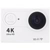 BJdfgE Mini Macchina Fotografica di Azione 4K Riprese Video Sport 720P/30FPS WiFi Schermo da 2.0 pollici 170D Subacquea Impermeabile casco a distanza(White)