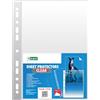 D.RECT Buste Trasparenti Anelli A4-100 Pezzi Buste Perforate - Busta Forata per Documenti 60 µm/mic/micron Spessore: 0,06 mm, A4, Cristallino