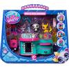 BANDAI Littlest Pet Shop - Sweet and Style Set - Boutique 4 in 1 - Confezione con 3 Animali, 15 Accessori, 1 Carta, 1 Codice Roblox - Mini Figure Animali da Collezione - Giocattolo dai 4 anni in su - BF00722