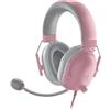 Razer BlackShark V2 X - Cuffie da Gioco Esports Cablate Multipiattaperma (Driver TriForce da 50 mm, Microfono cardioide HyperClear, Audio Surround 7.1) Quartz Rosa