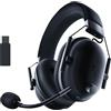Razer BlackShark V2 Pro (2023) per PC Cuffie wireless da esports (Microfono a banda super larga HyperClear, Driver TriForce in Titanio da 50 mm, Bluetooth) Nero