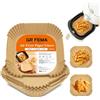 GRIFEMA Carta Friggitrice ad Aria Quadrata per Cosori Cecotec 2-4L, 100PCS
