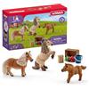 schleich HORSE CLUB | Famiglia Mini Shetty 41432 | dai 5 anni | 9 pezzi