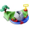 AquaPlay Sploshy Volcano giocattolo per vasca da bagno con macchina in schiuma, giocattolo per l'acqua per bambini dai 1,5 anni in su, con schiuma lava, lago e barca, con ventose per vasca da bagno e