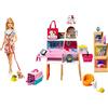 Barbie - Negozio degli Animali, playset con postazione per la toeletta, bambola Barbie, 4 amici animaletti e 20+ accessori inclusi, giocattolo per bambini, 3+ anni, GRG90