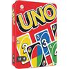 Mattel Games UNO - l'iconico gioco di carte per tutta la famiglia in confezione di metallo da collezione, 112 carte riciclabili per serate di gioco e feste tra amici, giocattolo, 7+ anni, HGB63