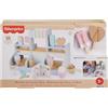 Fisher-Price - Gelateria in Legno, playset da 18 Pezzi in Legno tra Cui espositore, Gelati e ghiaccioli, Coni, coppette, Menu e cucchiai, Giocattolo per Bambini, 3+ Anni, HXV21