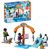 PLAYMOBIL | Animals & Friends | Zoo Visita agli animali artici | Pinguini e foche con giostra per mangiare | giocattolo per bambini dai 4 anni in su | 72073