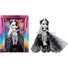 Rainbow High Shadow High Doll, Heather Grayson - Bambola fashion da 27,94 cm con capelli bianchi e neri e abiti firmati - Età 6-12 anni e collezionisti