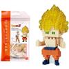 nanoblock Bandai - Nanoblock - Son Goku Super Saiyan - Dragon Ball Z - Mini statuina in mattoncini - Gioco di costruzione - Kit per il montaggio di personaggi manga pixel - NBDB007