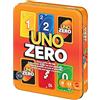 Mattel Games UNO Zero Gioco di Carte, 7+ anni, 2-8 giocatori