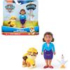 Paw Patrol, Set personaggi di Rubble e sindaco Goodway e Chickaletta, giocattoli per bambini e bambine da 3 anni in su