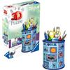 Ravensburger - Puzzle 3D Stitch, Portapenne 57 Pezzi, Per Bambini 6+ Anni