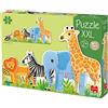 Jumbo Diset 53426 - Puzzle XXL Selva, da Piccolo a Grande