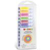 PRIMO - Tempere per Bambini +3 Anni, 8 Tubi Metal e 4 Fluo da 12 ml + Pennello per Dipingere, Colori per Bambini Colori a Tempera Fine, Pittura per Tessuti Carta Vetro Lavoretti Creativi