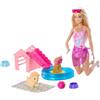 Barbie Piscina dei Cuccioli Playset bambola con cagnolini