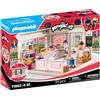 PLAYMOBIL Miraculous Panificio francese, Giocattoli dai 4 anni in su, Regalo per bambini, Incoraggia la creatività e il gioco di ruolo, Panificio da ricreare e caratteristiche di gioco interattive
