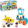 LEGO DUPLO La Prima Volta in Aeroporto - Gioco Educativo per la Motricità Fine con Aereo Giocattolo, 2 Figure e un Orsacchiotto - Regalo di Compleanno per Bambini e Bambine da 2 Anni in su - 10443