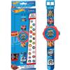 Lexibook, Hot Wheels, Orologio da proiezione Regolabile con Schermo Digitale, 20 Immagini Hot Wheels, per Bambini, Blu, DMW050HWLXB