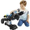 Fisher-Price Imaginext DC Super Friends - BatBot TecnoBatman, robot 2 in 1 con luci e suoni, include 2 lanciatori e 7 proiettili, passa da modalità volo a battaglia, giocattolo per bambini, 3+ anni, HBV67