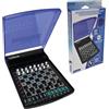 Lexibook, Set di Scacchi elettronico da Viaggio, 32 Pezzi, 64 Livelli di difficoltà, 1 a 2 Giocatori, Gioco di strategia, Gioco da Tavolo per Famiglie, LCG500LXB
