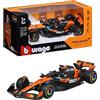 Burago Bburago - McLaren F1 MCL39 2025#81 Piastri, Auto Diecast in Scala 1:43 con Dettagli Autentici, Replica F1 McLaren, Livrea Papaya/Nera, Licenza Ufficiale, Età Consigliata 3+ Anni